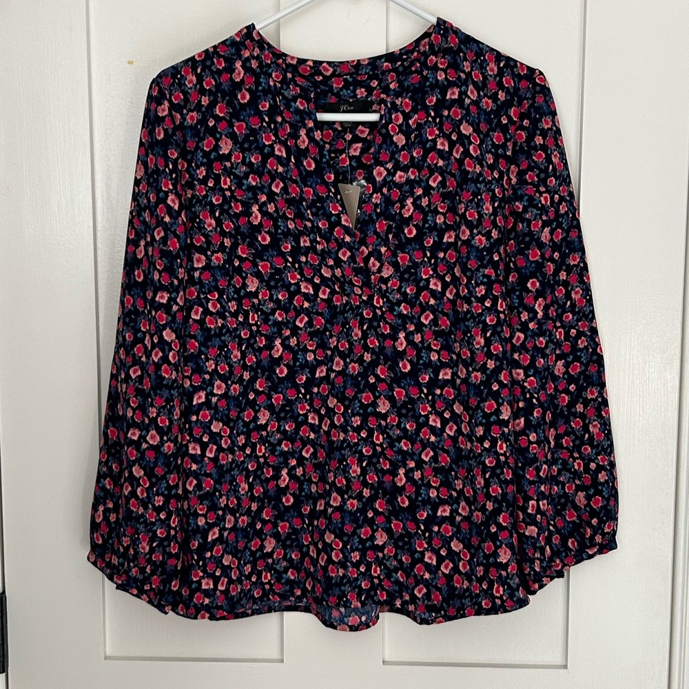 NWT Jcrew floral blouse